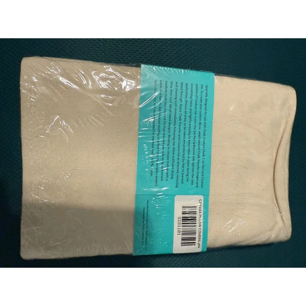 Chalk Couture Decorative Square Pillow Case Covers Set of 2 17.5